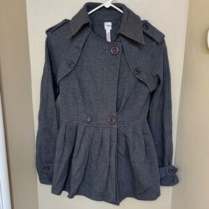 Aqua Women's cotton Gray Double-Breasted soft XS like new